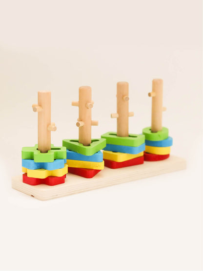 Juego de Cuatro Columnas Montessori